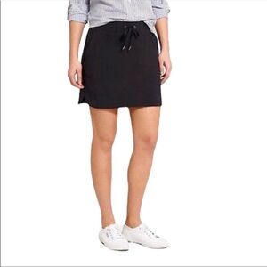 Athleta Midtown Drawstring Athletic Sport Skort Skirt in Black